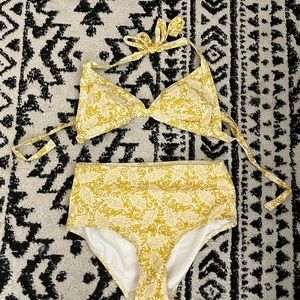 Loft yellow bikini